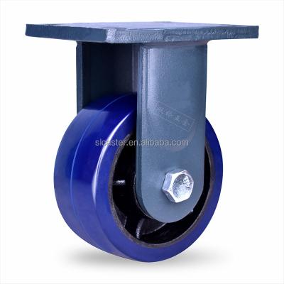 China Durable Load Bearing 2-6 Tons Cast Iron Rubber Core Casters 4