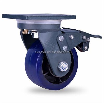 China Fixed/Rotating/Braking Thumb Guaranteed Durable Casters 4/5 Inch/6 Inch/8 Inch Heavy Duty Load Bearing for sale