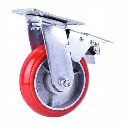 China Durable Industry Special 6 Inch Heavy Duty Caster Wheel Polyurethane for sale