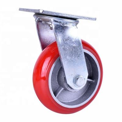 China 6 Inch Cast Iron Industrial Swivel Casters Durable Heavy Duty for sale