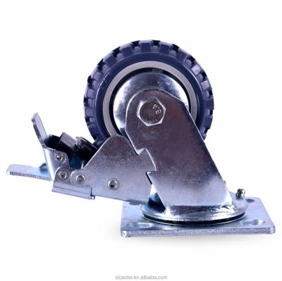 China Durable Caster Wheel Maker With 4 x 2 Brake for sale