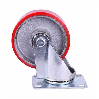 China Manufacturer Direct Sale Durable 4 Inch Medium Polyurethane Casters for sale