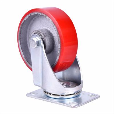 China Durable Medium Polyurethane Swivel Caster 4 Inch Caster for sale