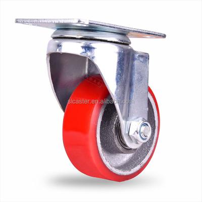 China Durable Factory Price 75mm 100mm 125mm Diameter Trolley Caster for sale