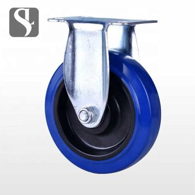 China Durable 5 Inch Medium Rubber Casters For Trolley for sale