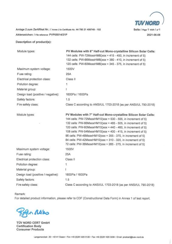 TUV mark - Changzhou Powitt Solar Co., Ltd.