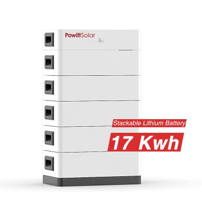 China LifePO4 Stackable Energy Storage Battery 48V 300ah 15KWh 30KWh Customize 100ah 200ah Display Stacks Stacable Lithium Battery PWS-S17 for sale