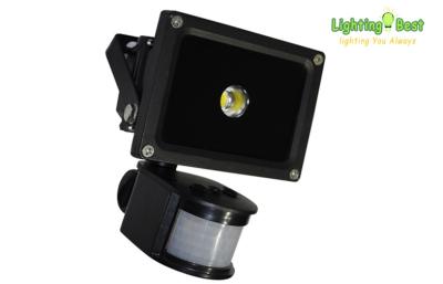 China Super Bright 100 lm/W 10w PIR Led Flood Lights With Motion Sensor 4000 - 4500k High CRI 75Ra for sale