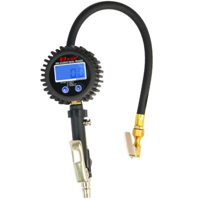 China Tire Maintenance Care Tools Pneumatic Tools Heavy Duty Digital Tire Inflator 3.5 Inch Gauge 529g N.Weight Tire Inflator Gauge for sale