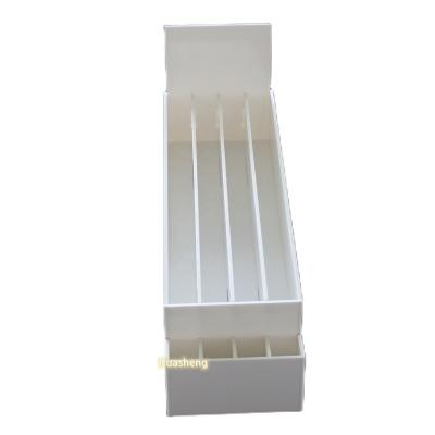 China White Assembly Plus Divider Acrylic Sunscreen Eyebrow Pencil Display Holder for sale