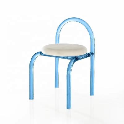 China High Transparent Clear Plastic Acrylic High Dining Chair For Kitchen, Dining, Living, Guest, Bed Room for sale