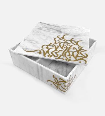 China Acrylic Plastic Lucite Crystal Plexiglass Marble Acrylic Box With Logo Printing, Noble Acrylic Box for sale