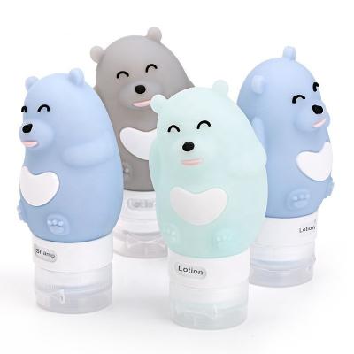 China For Travel Cute Cartoon Shape Customization Animal Shampoo Silicone Bottle for sale