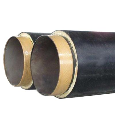 China Polyurethane Foam Material High Strength Stability Underground Direct Buried Thermal Insulation Jacket Pre Insulated Carbon Steel Pipe for sale