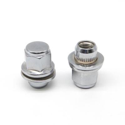 China Stainless Steel Car Wheel Mag Flat Seat M12x1.5 Mag Washer Nut Wheel Lug Nuts for sale