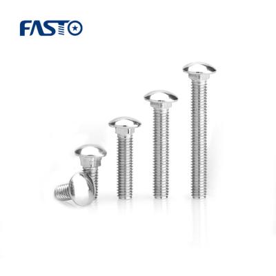 China High Quality Stainless Steel A2 A4 DIN603 Stainless Steel Carriage Bolt Domed Heads With A Square Neck Bolt for sale