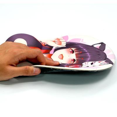 China Stock Oppai Mouse Pad for Custom 3D Gel Wrist Rest and Super Popular Anime Design for sale