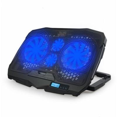 China Adjustable Four Fans Gaming Laptop Cooling Pad with Private Mold and Notebook Stand for sale