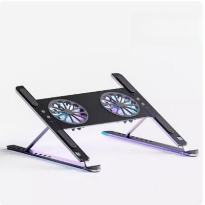 China Adjustable Notebook Cooling Pad with Double Fans and Aluminum Alloy ABS Material for sale