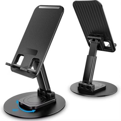 China Mobile Phone Holder Stand Custom 360 Rotatable Foldable Table Phone Holder Novelties Insert Aluminium Alloy Hot Selling 2 in 1 for sale