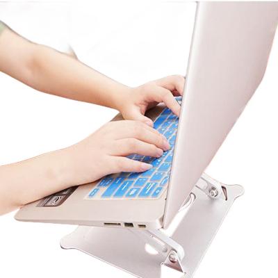 China 360 Degree Foldable Aluminum Laptop Desk for Bed Adjustable Metal Tablet PC Stand for sale