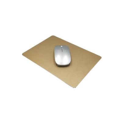 China Aluminum Alloy Office Mouse Pad with Custom Logo and Waterproof Non-Slip Surface for sale