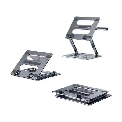 China Adjustable Metal Aluminum Notebook Holder Portable Foldable Laptop Stand for Tablet PC's for sale