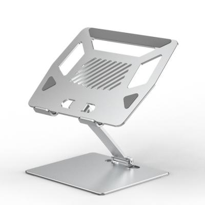 China Silver/Gray Aluminum Alloy Carbon Steels Tablet Stand Foldable Desktop Holder for Laptops for sale