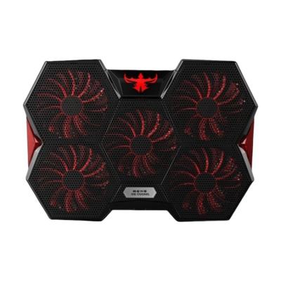 China 420*320*44mm Gaming Laptop Cooling Pad Five Fan Notebook Cooler for 17 Inch Laptops for sale