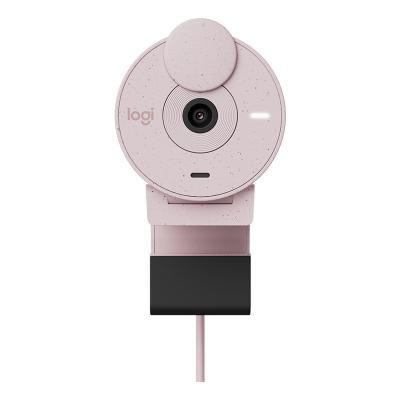 China Built-in Microphone Logitech Brio 300 4k Autofocus Pink USB Webcam for Web Conferencing for sale