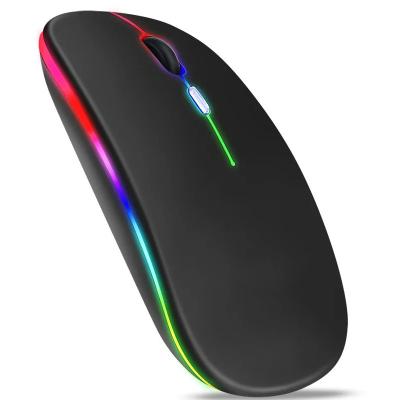 China Rechargeable Wireless Mouse with 2.4GHz USB RGB 1600DPI for Computer Laptop Tablet PC Gamer for sale