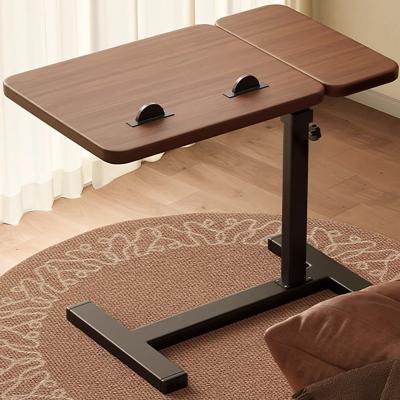 China Overbed Table Mobile Computer Desk, Adjustable Height, Laptop Cart C Shaped Side for Sofa Bedroom Living Room for sale