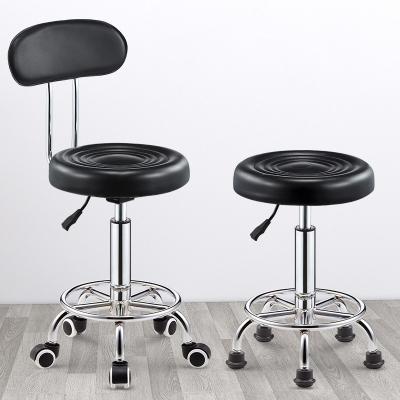 China High Round Beauty Bar Furniture Minimalist Design Swivel Bar Chair Lift Rotating Stool for Household Beauty Shop Household for sale