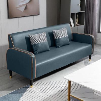 China Sofa Nordic Elegant Velvet Wavy PU Seating Couch for Three Seat Corner Style in Living Room European Furniture Apartment for sale