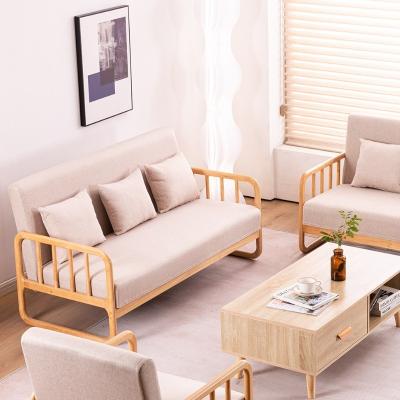 China Wood Frame Sofa Couch for Apartment 1/2/3 Seater in Living Room Armchair Office Reading Accent Chair Home Furniture for sale