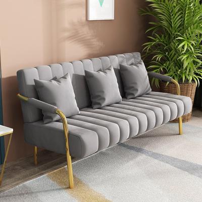 China European Furniture Apartment Oversize Chair Modern Design Style Sofa Nordic Elegant Velvet Wavy Small Couch in Living Room for sale