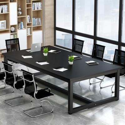 China Commercial Furniture Conference Table Long Simple Modern Office Desk Chair Combination Workbench Training Reception for sale