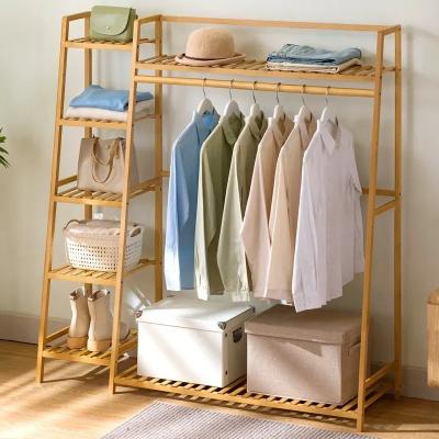 China 80x40x140cm Wardrobe Clothes Rack Heavy Duty Garment s for Hanging , Freestanding Clothing Closet for sale