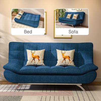 China Convertible Love Seat Sofa Bed Double Futon Convertible Folding Couch Pull Out Sleeping 3 Seater with Metal Frame for sale