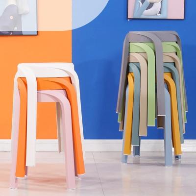 China Dining Stools, Plastic , Thickened Household Round , Stackable, Spare , High for sale