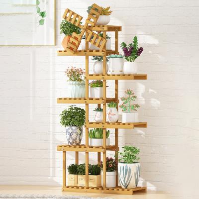 China Decorative Plant Stand in Living Room 7 Tiers Shelves Corner for Flower Pot Outdoor Indoor for sale