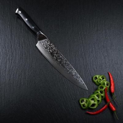 China Sustainable Japanese Steel AUS-10 Damascus Chef Knife With Handle Group Of Ten Kitchen Knife for sale