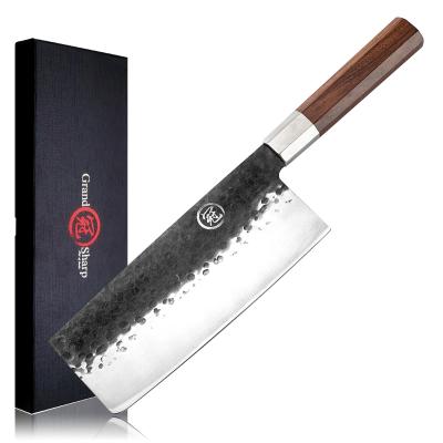 China Gyuto Viable High Carbon Steel Knife Forged Japanese Chef Knife 7.5 Inch Sharp Kitchen Knife With Octagon Wood Handle for sale