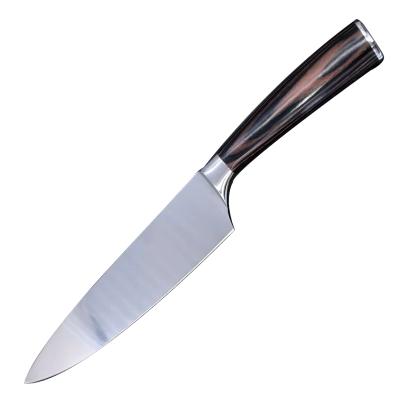 China 8 Inch Chef Quality Knife AUS-8 Stainless Steel Pakka Handle Life-Size Japanese Chef Kitchen Knife Cooking Tools NEW for sale