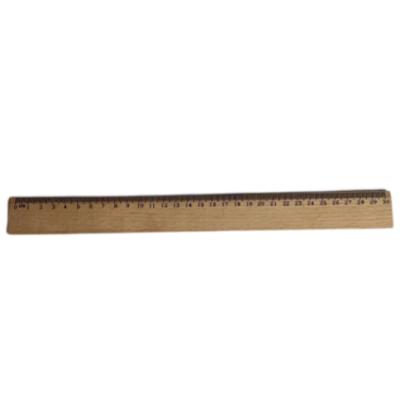 China Streight Ruler Wholesale and Promotion Wooden School Office Student Measuring 30cm Wooden Ruler for sale