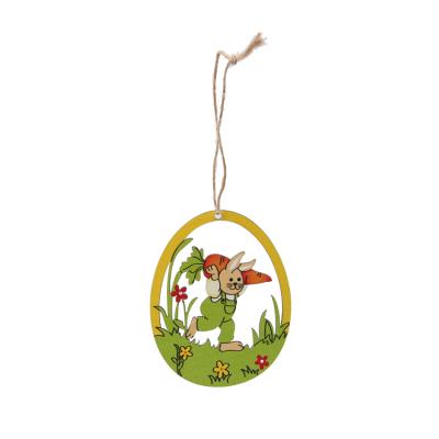 China Durable Custom Made Wood Home Decor Good Quality Wooden Easter Sign Hanging Ornaments Wall Hanging Decorations for sale