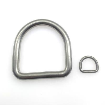 China Metal stainless steel D-ring for endless industrial and marine rigging aplications for sale