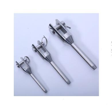 China Machined Stainless Steel Fork Terminal, Marine Jaw Swage For All Marine, Architectural And Government Needs for sale