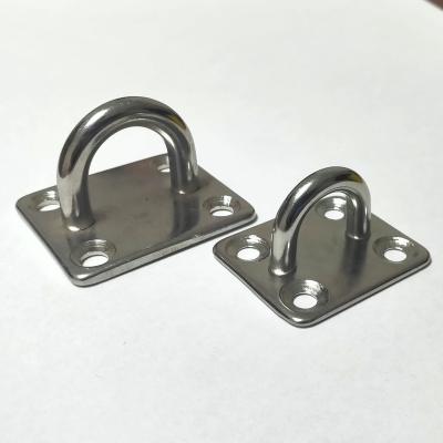 China Stainless Steel Square Pad Eye for Marine and Industrial Architectural Uses, Mooring Plate or Eye Plate for sale