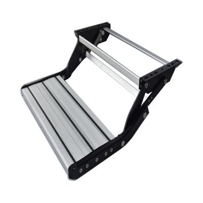 China 2021 Folding Folding Ladders Manul Step With Anti-Slip Foot Boards For RV Caravan for sale